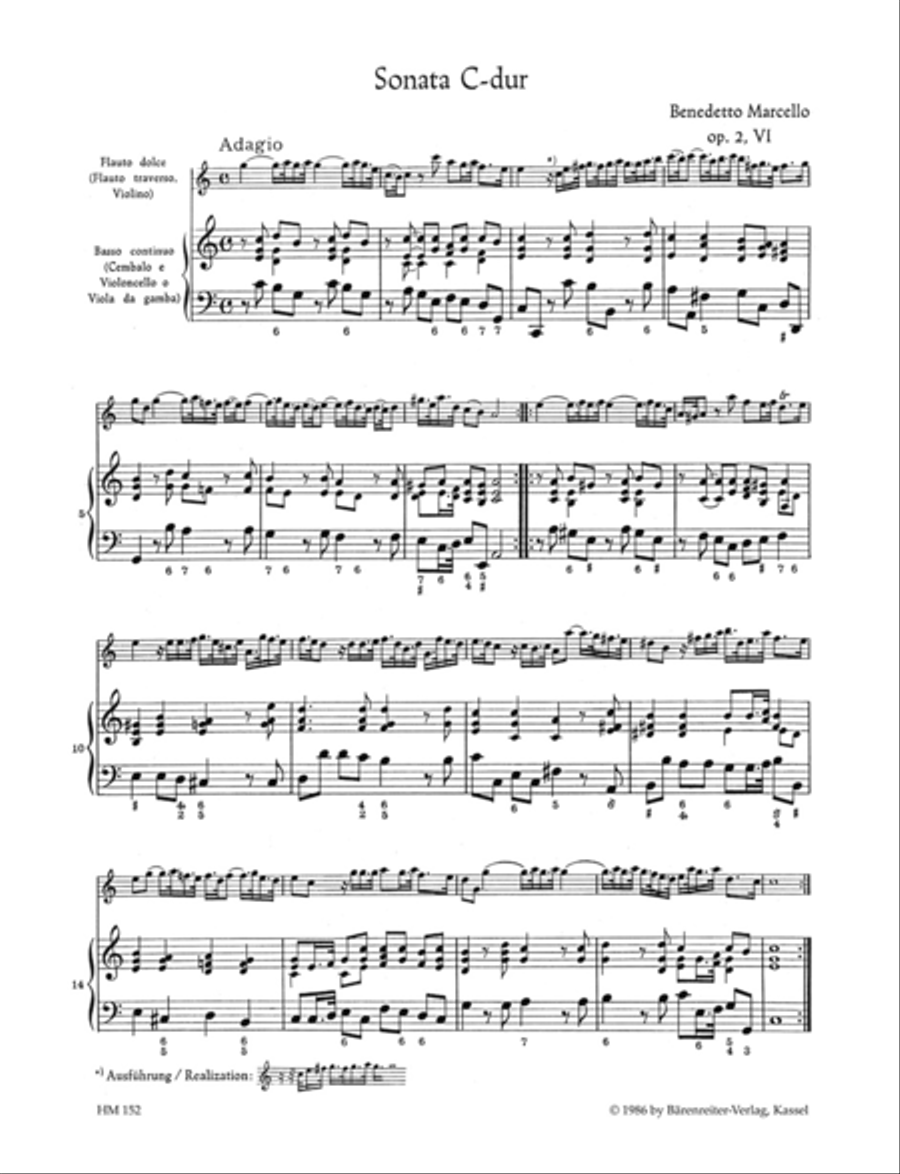 Sonatas for Treble Recorder (Querflote, Violine) und Basso continuo Flute scores gallery preview page 2