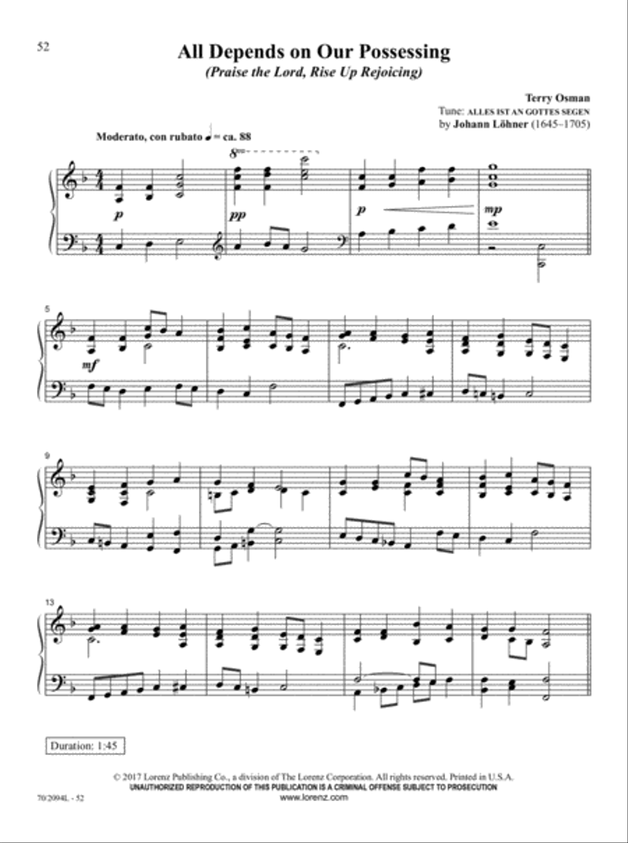 The Church Pianist's Library, Vol. 22 Piano Solo scores gallery preview page 19