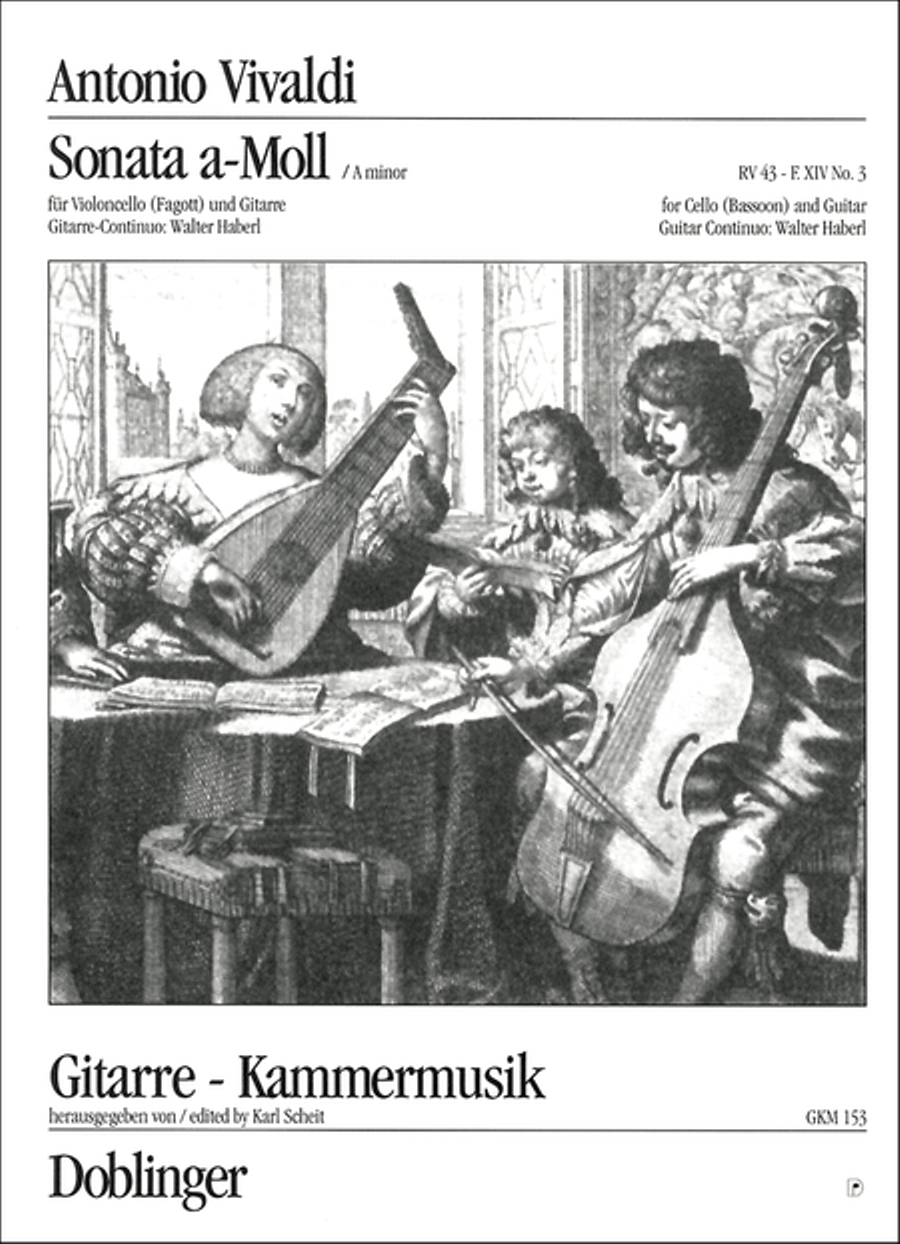 Sonata Nr. 3 a-moll Basso Continuo scores gallery preview page 1