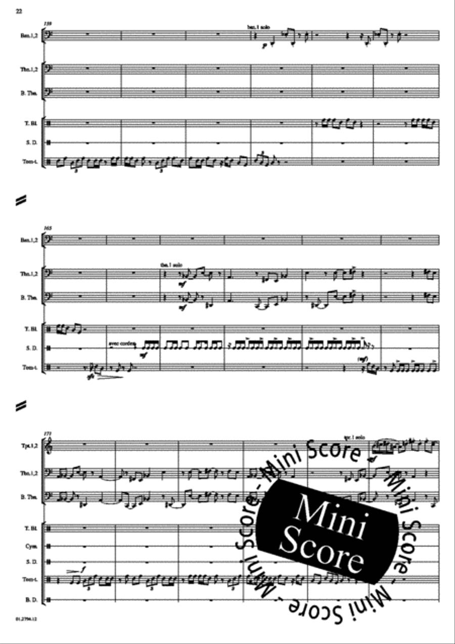 Concerto for Percussion and Band Concert Band scores gallery preview page 26