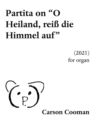Book cover for Partita on "O Heiland, reiß die Himmel auf"