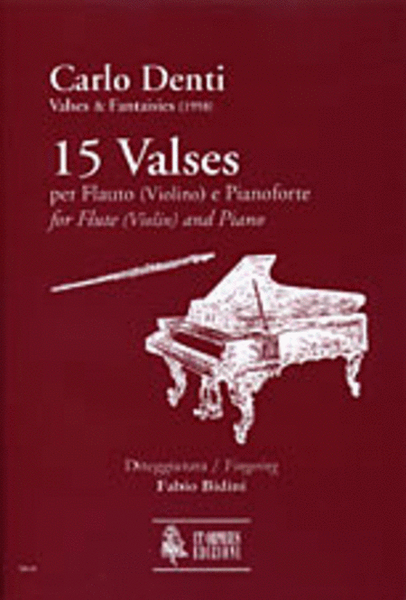 15 Valses for Flute (Violin) and Piano (1998) Flute - Sheet Music