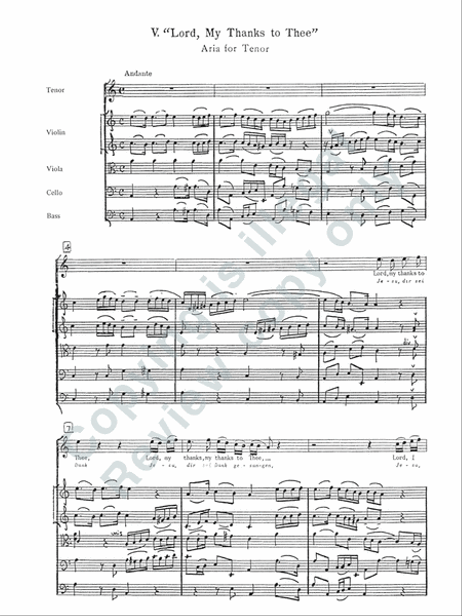 For Us a Child is Born (Uns ist ein Kind geboren) (Cantata No. 142) (Additional String Orchestra Score)