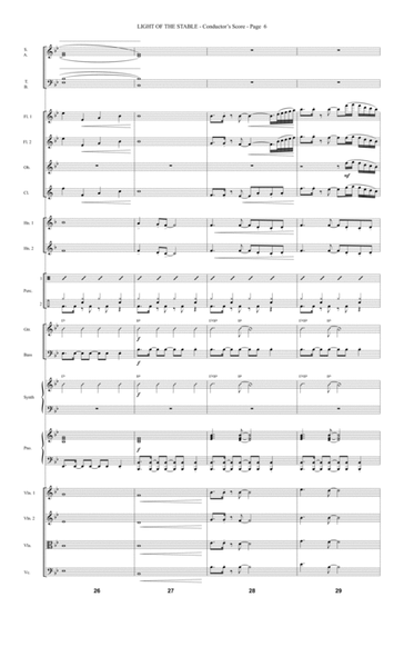 Light Of The Stable (from All Is Well) (arr. David Angerman) - Score