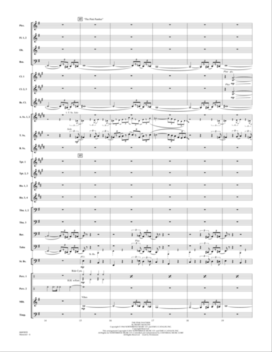 Mancini! - Full Score Mancini! - Full Score Concert Band scores gallery preview page 4