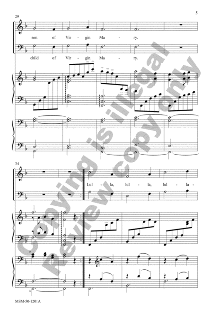 Joseph, Dearest, Joseph Mine 3-Part scores gallery preview page 5