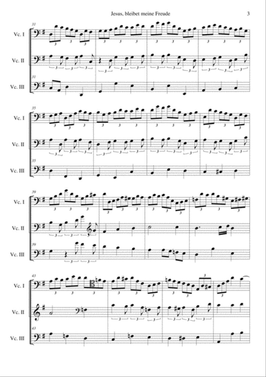 Jesus Bleibet Meine Freude (Choral From Cantata BWV 155) Choir scores gallery preview page 3