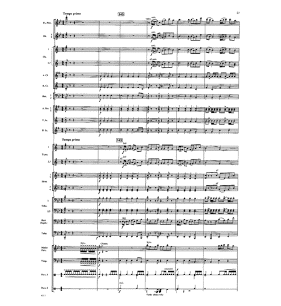 Dawn of a New Day Concert Band scores gallery preview page 26