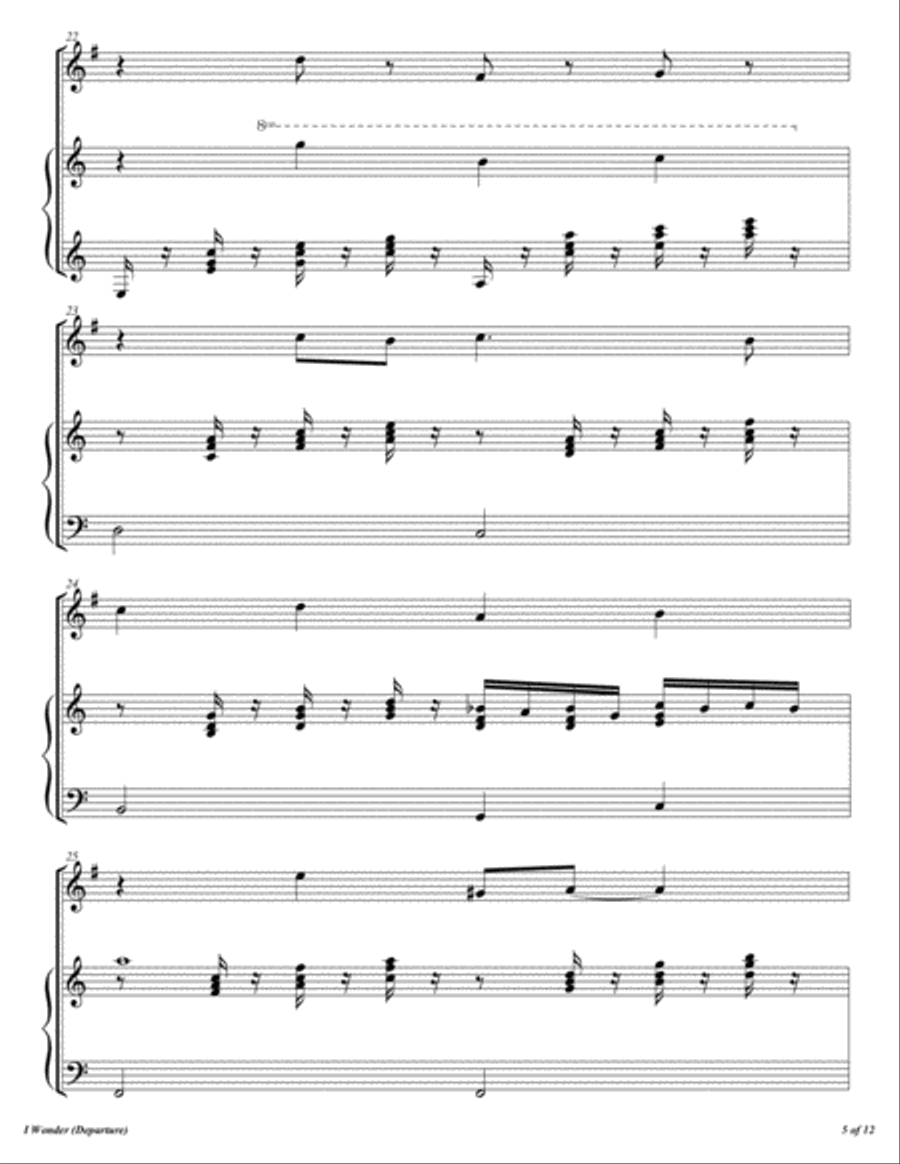 I Wonder Horn scores gallery preview page 6