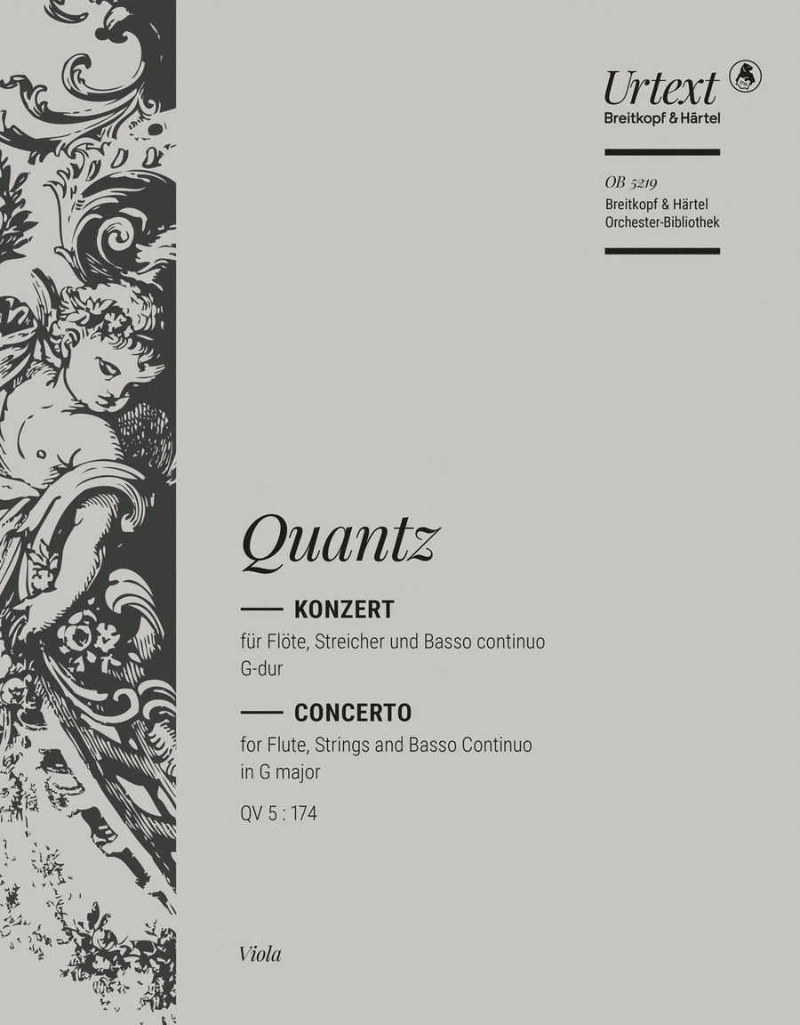 Flute Concerto in G major QV 5:174 Orchestra scores gallery preview page 1