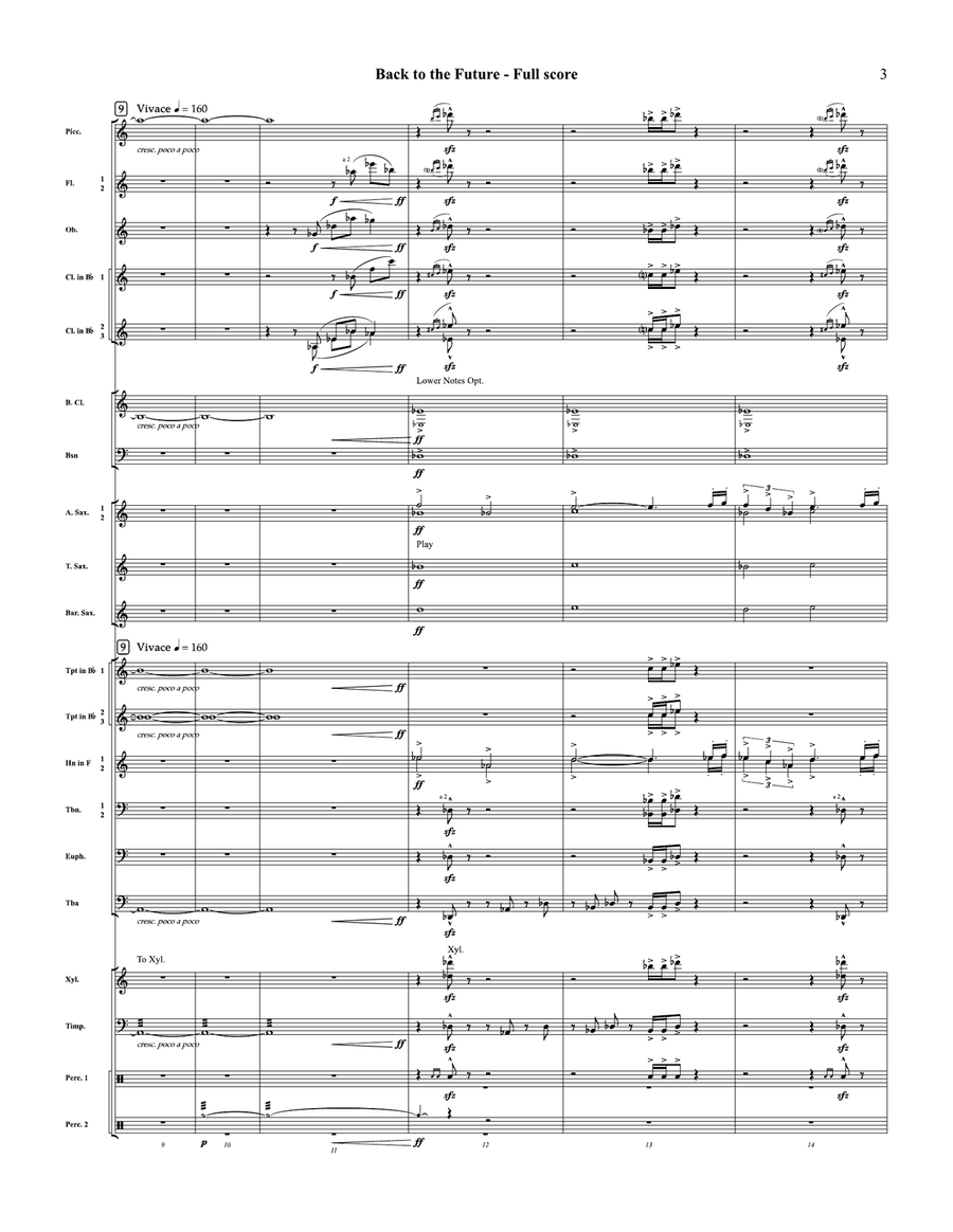 Back To The Future Back To The Future Concert Band scores gallery preview page 3