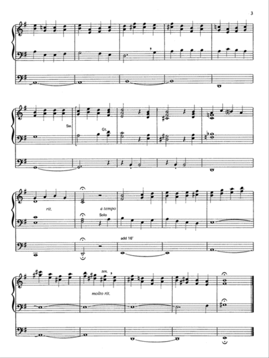 Reflections on the Nativity for Organ Organ Solo scores gallery preview page 3
