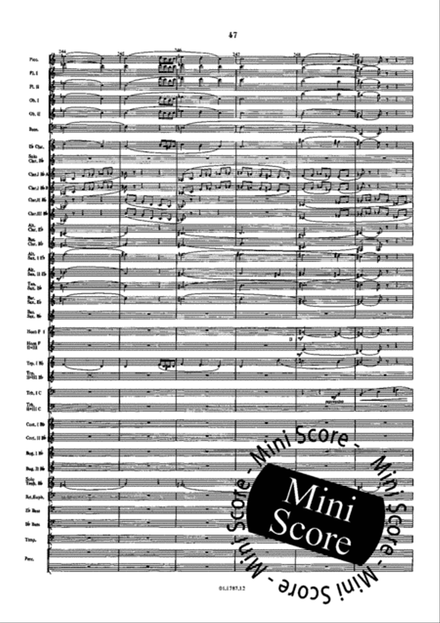 Symphonie de l'Eau Concert Band scores gallery preview page 51