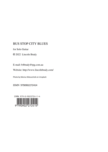 BUS STOP CITY BLUES - Solo Guitar