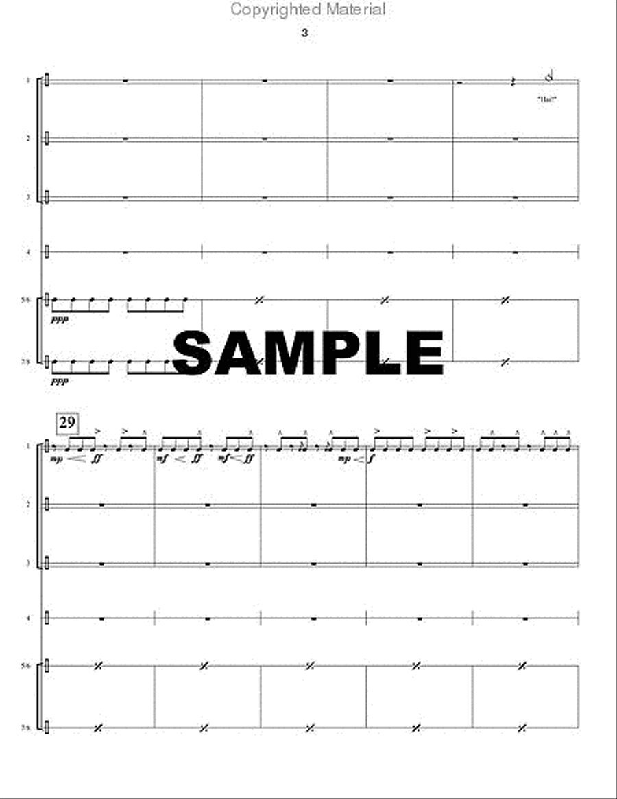Taiko Taiko Percussion Ensemble scores gallery preview page 4