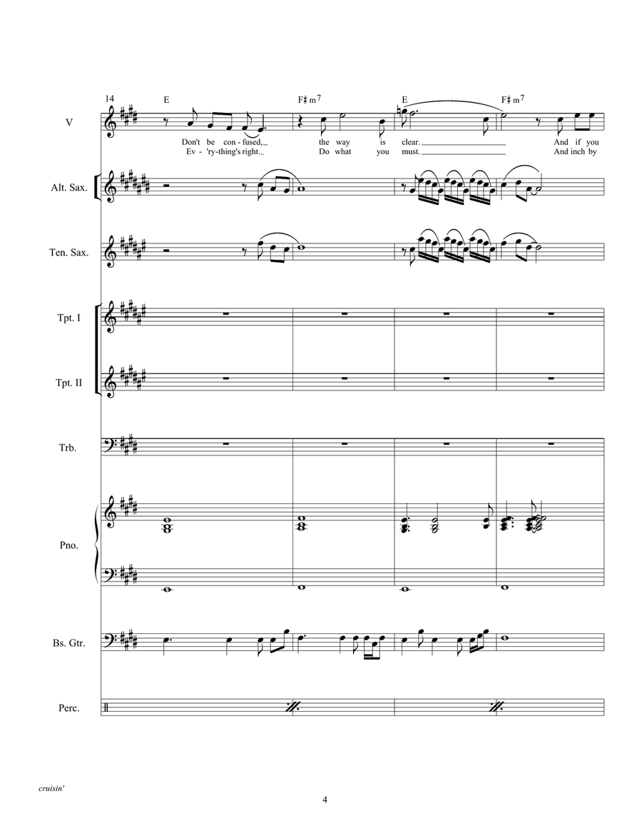 Cruisin' Large Ensemble scores gallery preview page 6