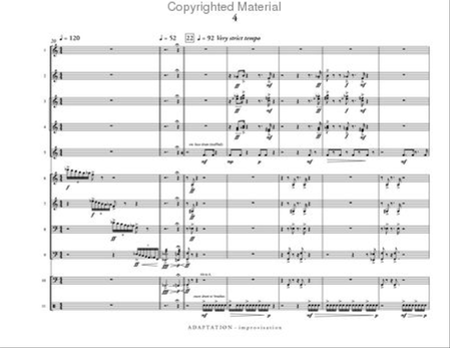 Adaptation Adaptation Percussion Ensemble scores gallery preview page 5