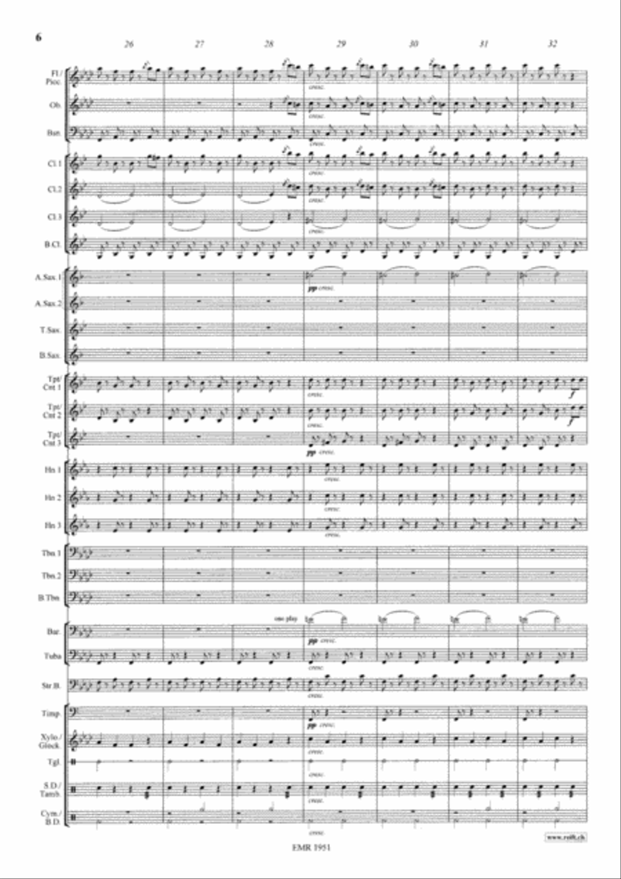 Egyptian March 4-Part scores gallery preview page 7