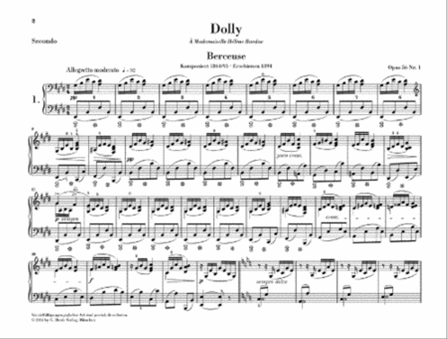 Dolly Dolly Piano Solo scores gallery preview page 2
