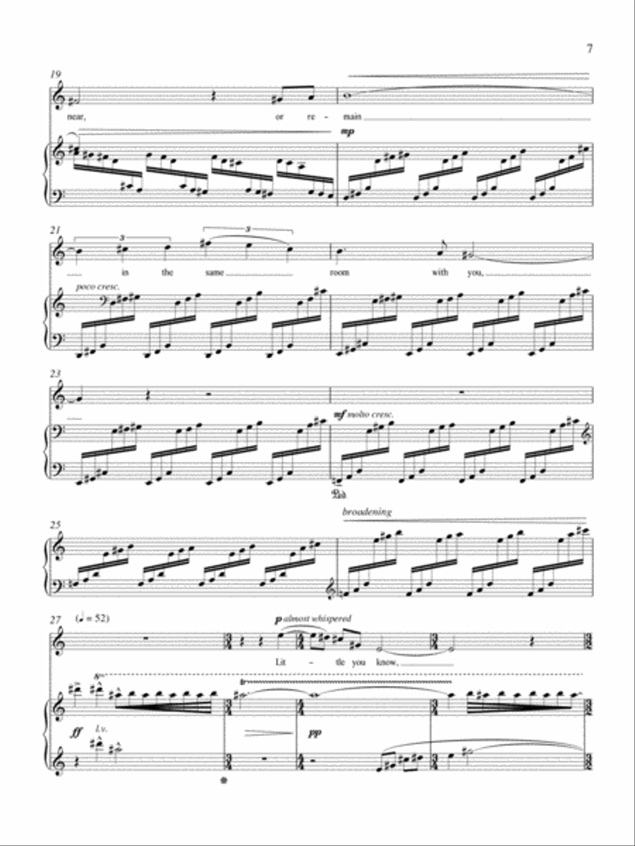 Five Whitman Songs Mezzo-Soprano Voice scores gallery preview page 6