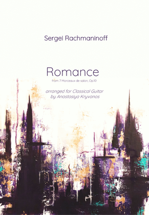 Book cover for Romance by Sergei Rachmaninoff from 7 Morceaux de salon, Op.10