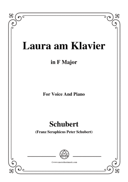 Schubert-Laura am Klavier(Laura at the Piano),1st version,D.388,in F Major,for Voice&Piano image number null