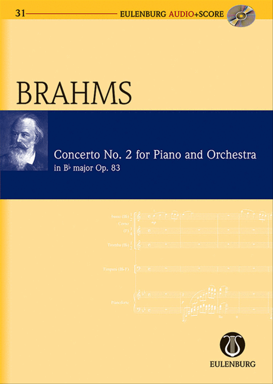 Piano Concerto No. 2 in B-flat Major Op. 83 Orchestra scores gallery preview page 1