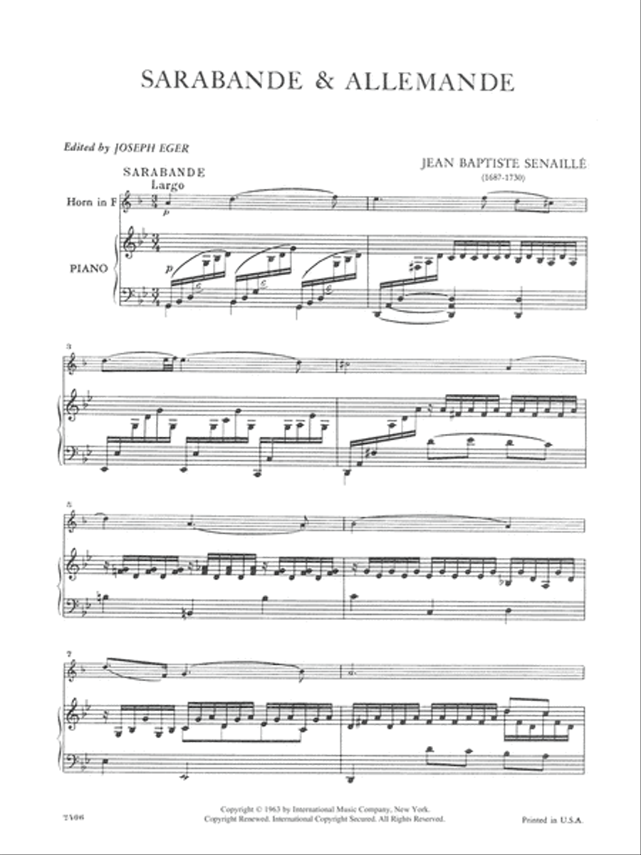 Sarabande And Allemande Piano Accompaniment scores gallery preview page 2