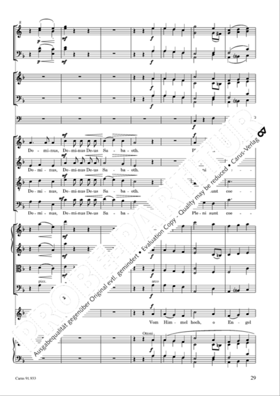 Missa carminum 4-Part scores gallery preview page 32