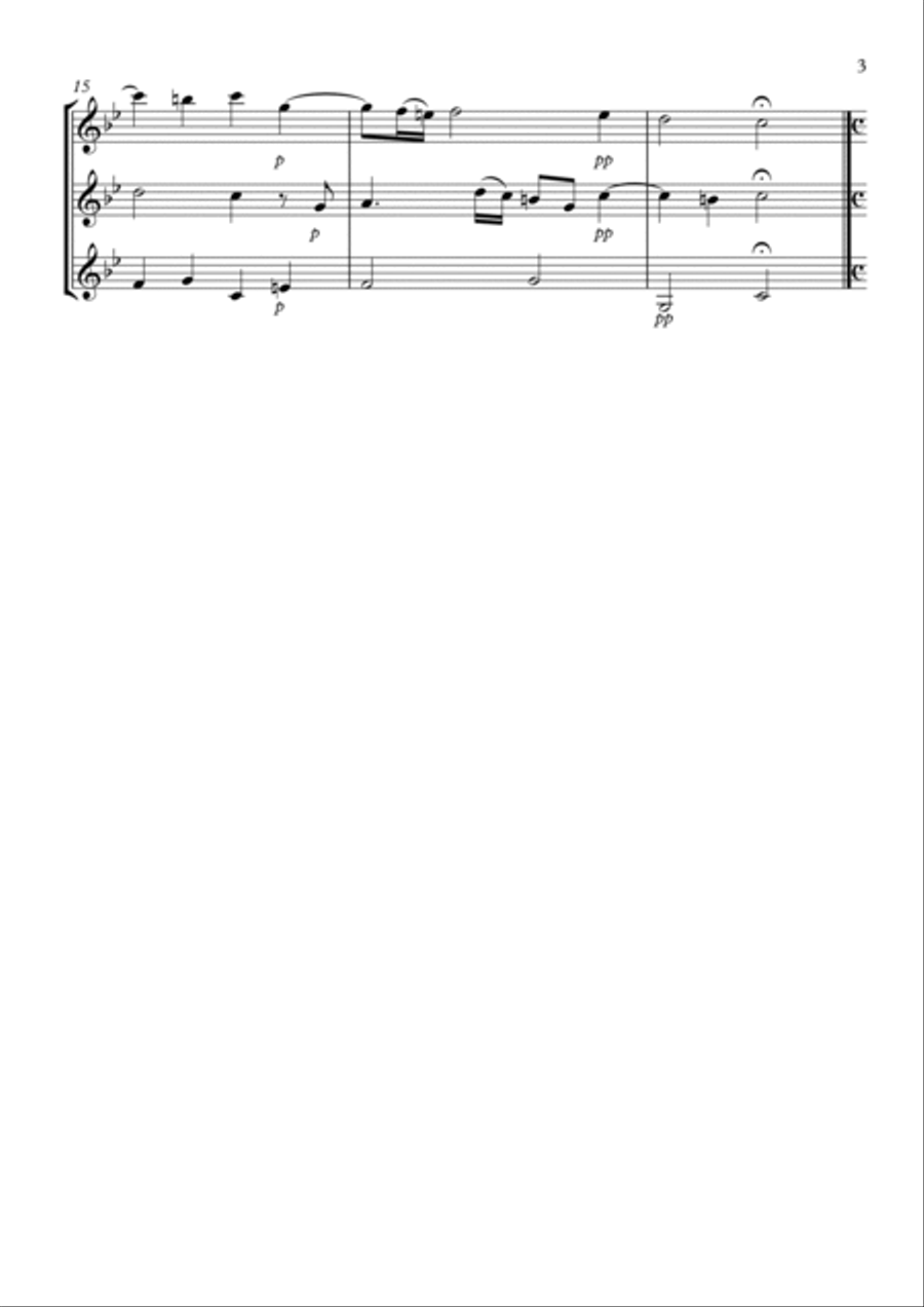 Sonata No.3 Woodwind Trio scores gallery preview page 3