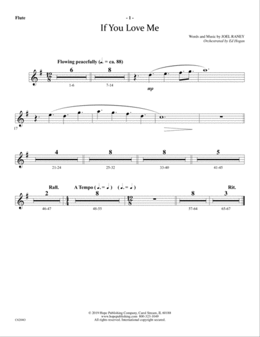 If You Love Me Choir scores gallery preview page 18