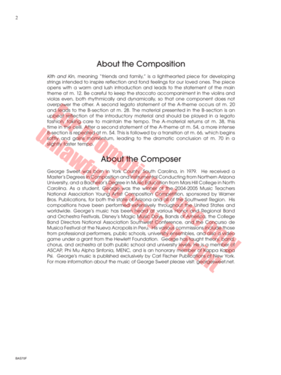Kith and Kin String Orchestra scores gallery preview page 3