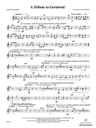 A Tribute to Gershwin: 2nd B-flat Trumpet