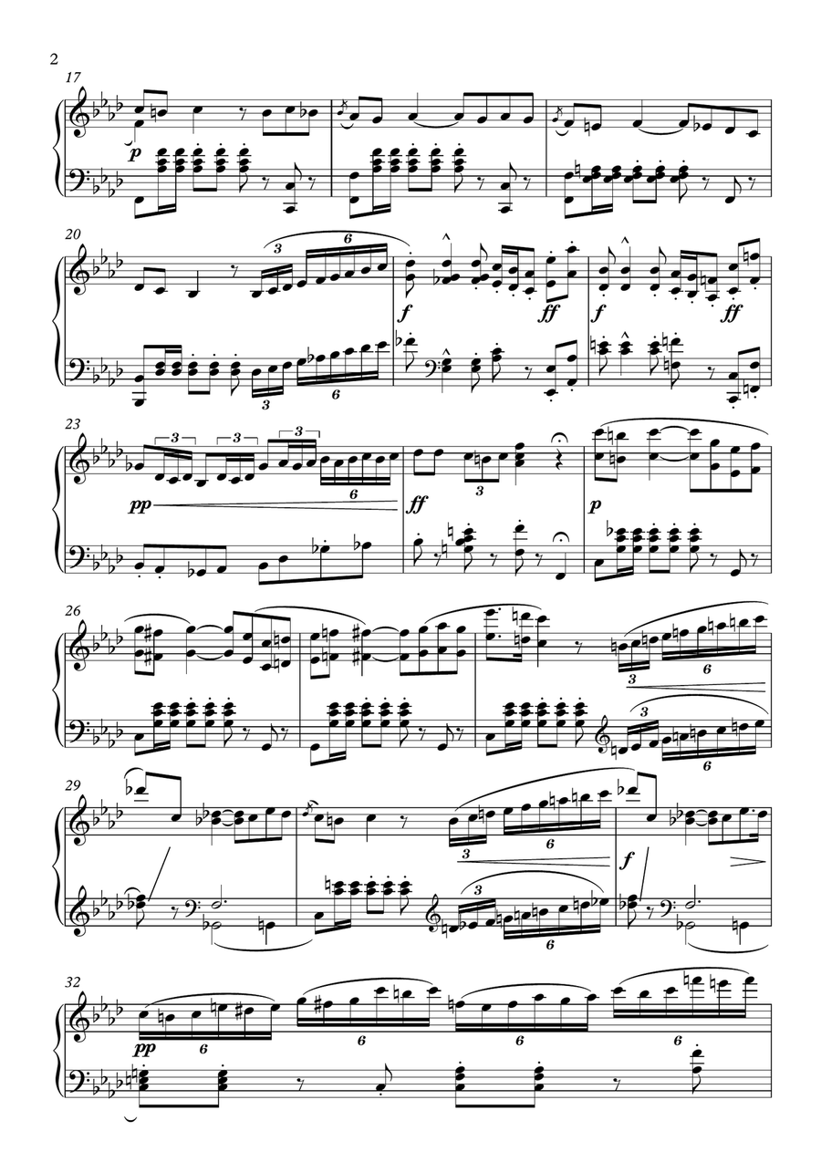 Toreador's Song (from Carmen) Piano Solo scores gallery preview page 2