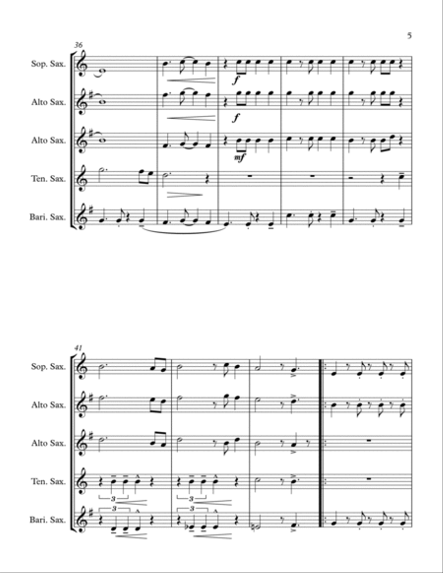 Africa Woodwind Quartet scores gallery preview page 5
