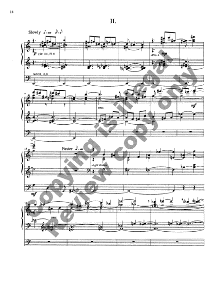 Four Biblical Settings Four Biblical Settings Organ scores gallery preview page 6