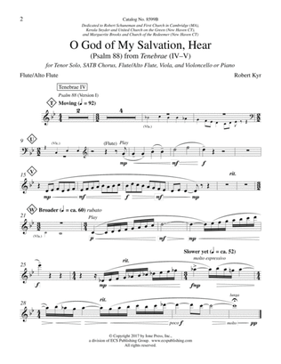 O God of My Salvation, Hear (Psalm 88): from Tenebrae (IV-V) (Downloadable Instrumental Parts)