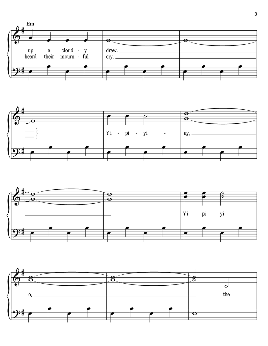 (Ghost) Riders In The Sky (A Cowboy Legend) Voice scores gallery preview page 3