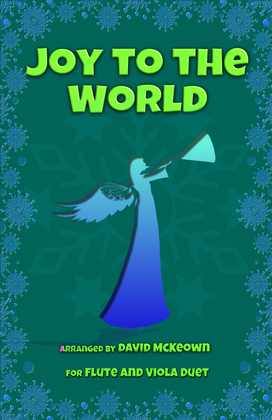 Book cover for Joy to the World, Jazz Style, for Flute and Viola Duet