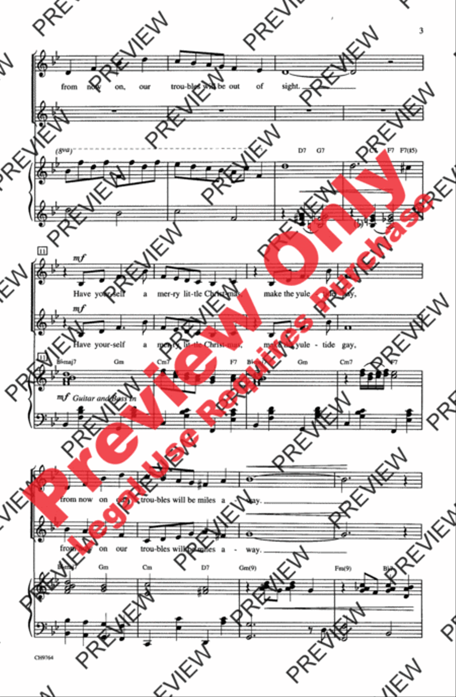 Have Yourself a Merry Little Christmas 2-Part scores gallery preview page 3