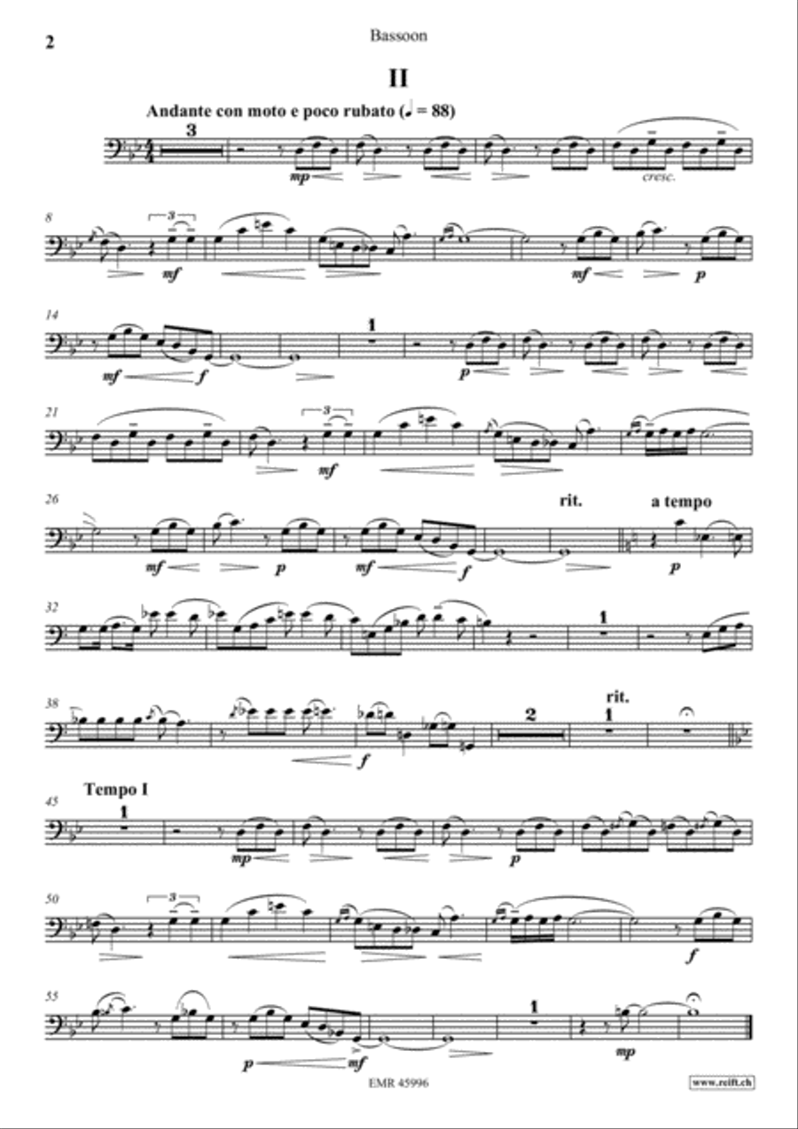 3 Preludes Bassoon Solo scores gallery preview page 3