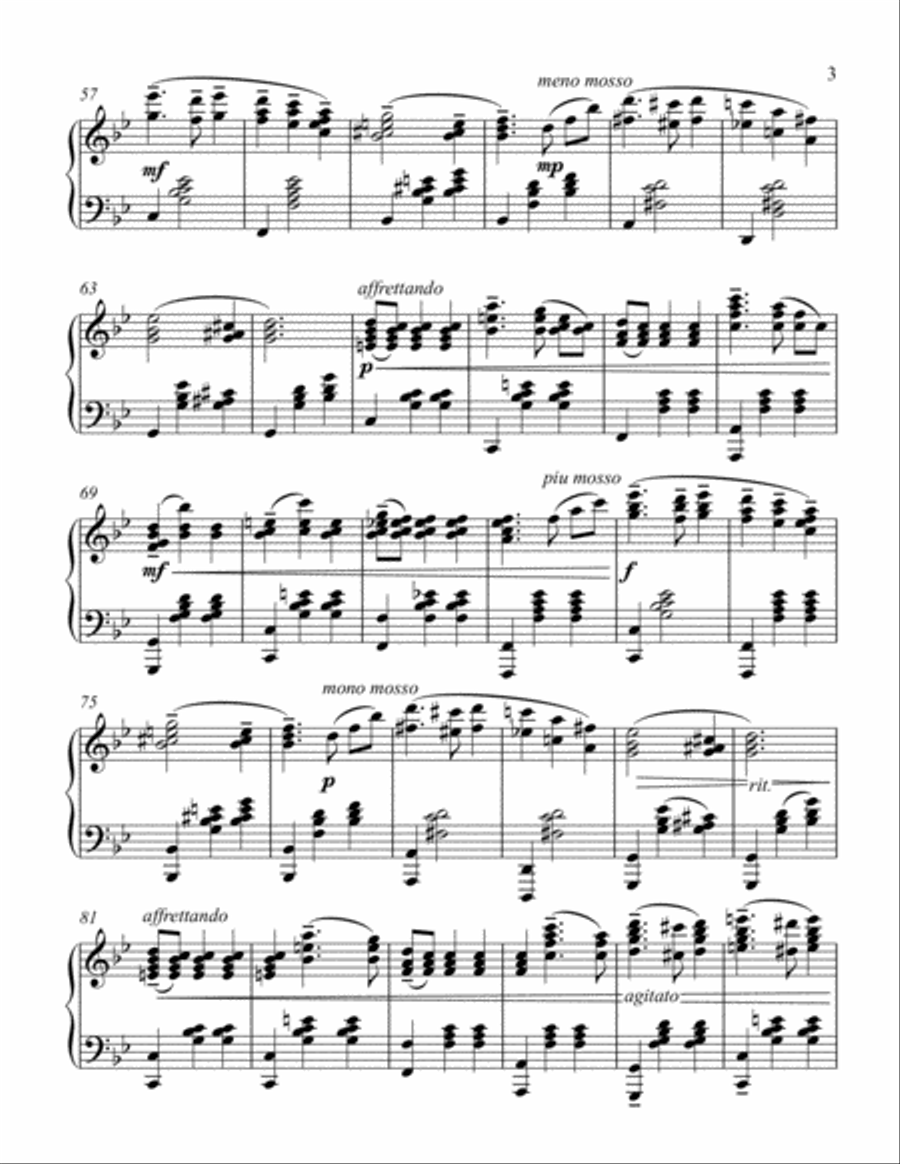 Kitty Waltz for Piano Solo Piano Solo scores gallery preview page 3