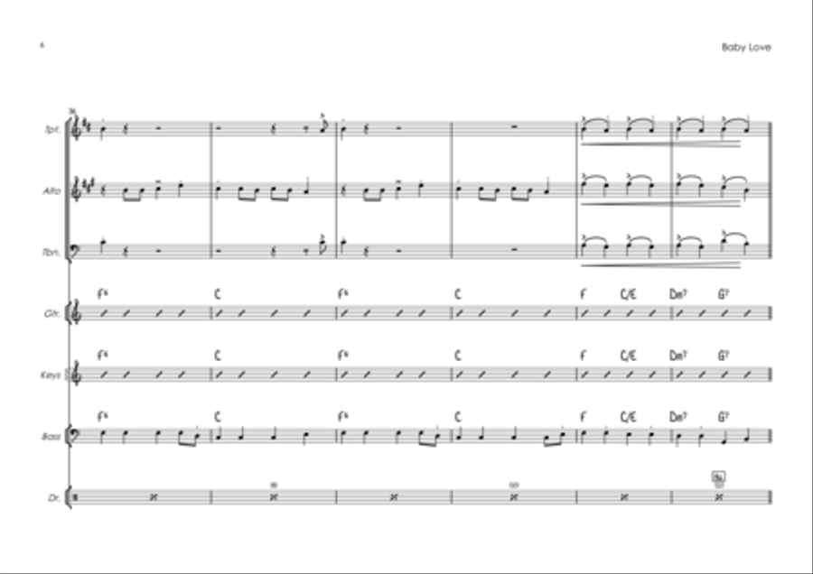Baby Love Jazz Ensemble scores gallery preview page 6