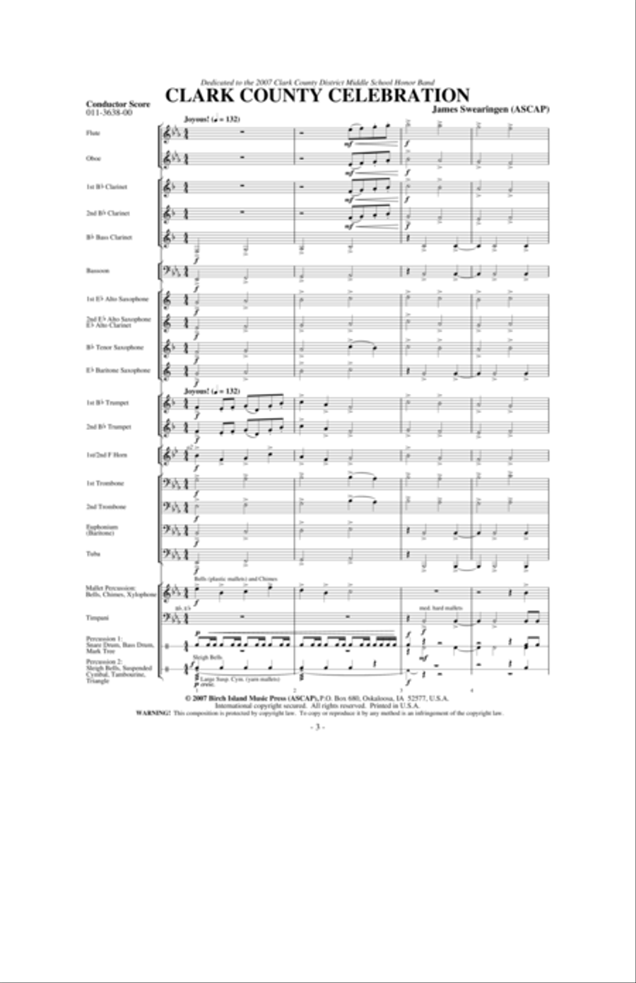 Clark County Celebration Concert Band scores gallery preview page 2