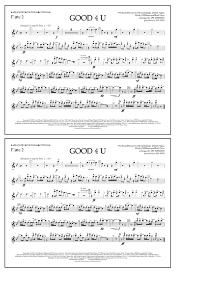 good 4 u (arr. Jay Dawson) - Flute 2