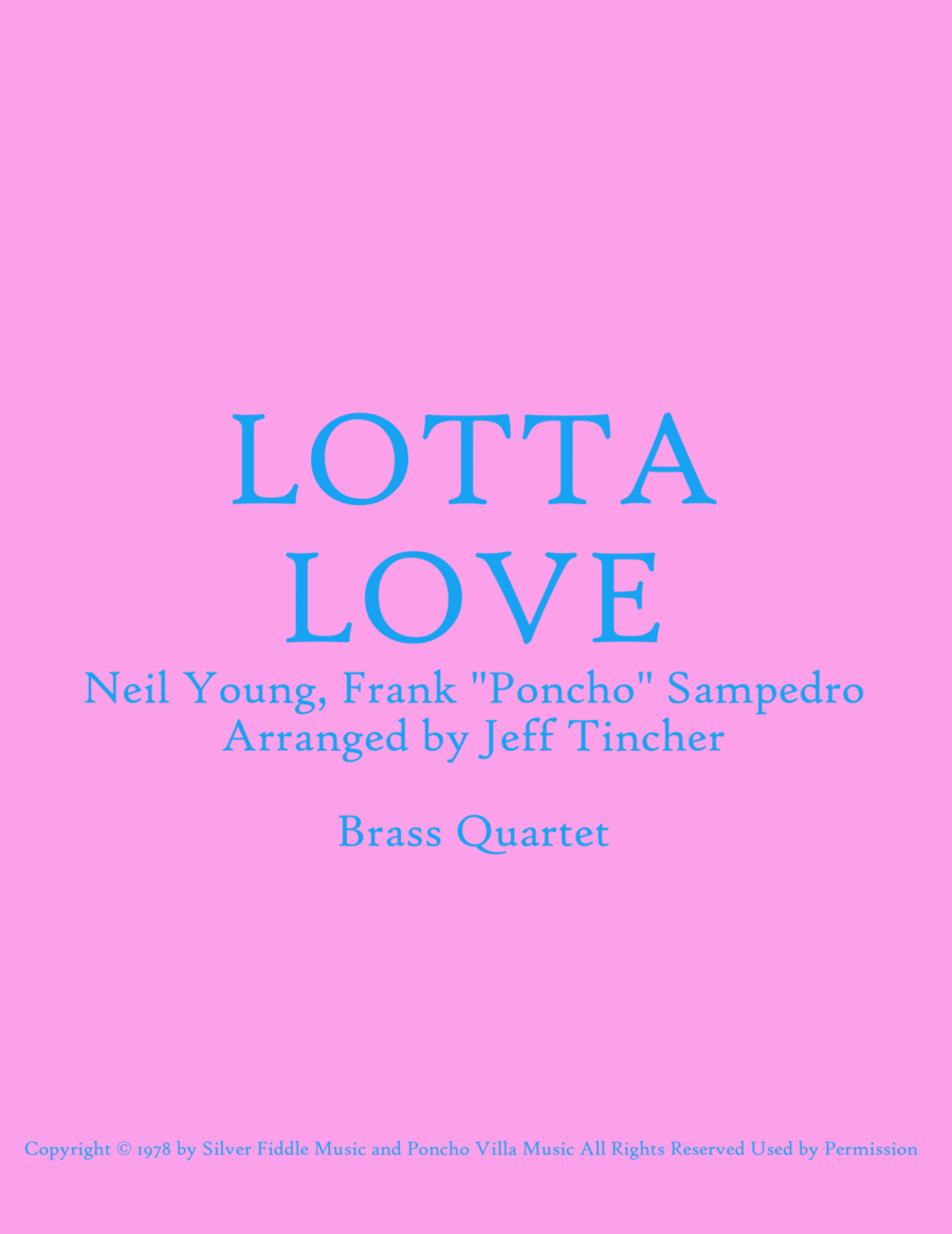 Lotta Love Lotta Love Brass Ensemble scores gallery preview page 1