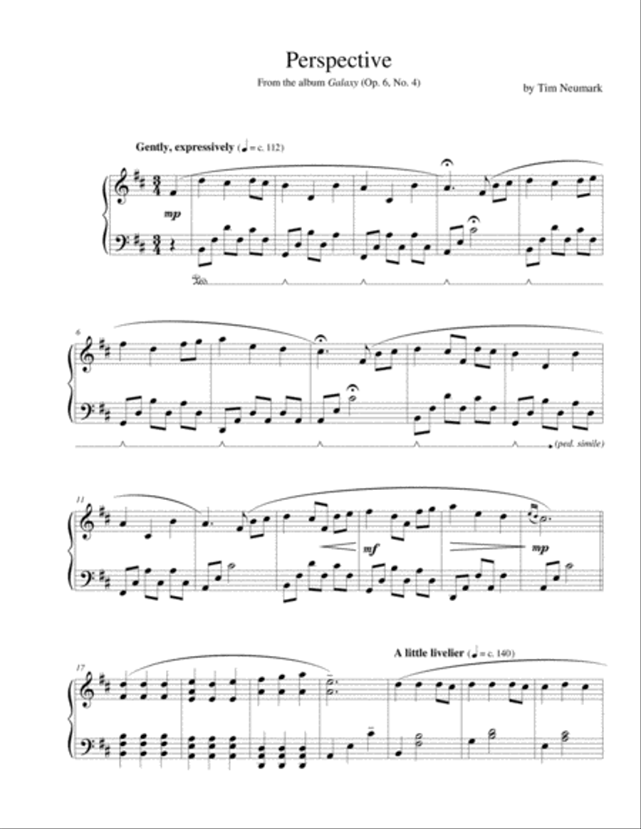 Perspective Piano Solo scores gallery preview page 1