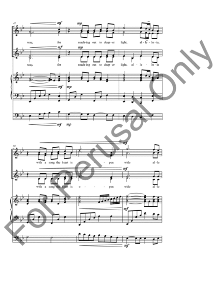 And God Gave Music And God Gave Music SSAA scores gallery preview page 8