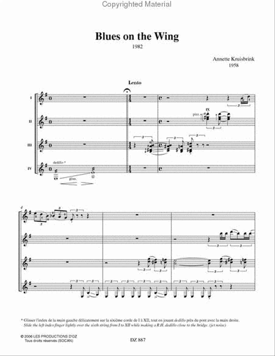 Blues on the Wing Blues on the Wing Guitar Ensemble scores gallery preview page 2