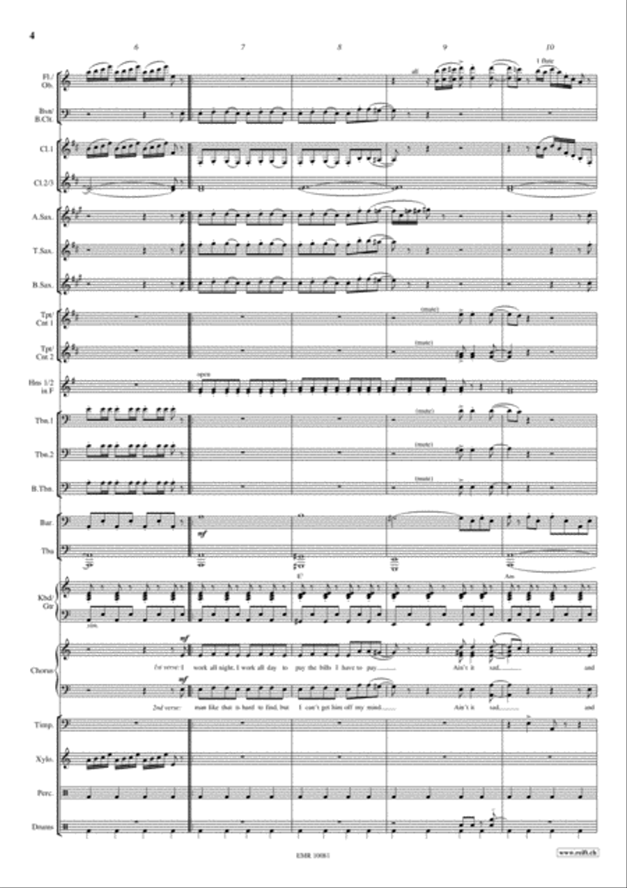 Money, Money, Money 4-Part scores gallery preview page 5